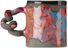 Harlie Brown Studio Black Melted Marble Wiggle Mug