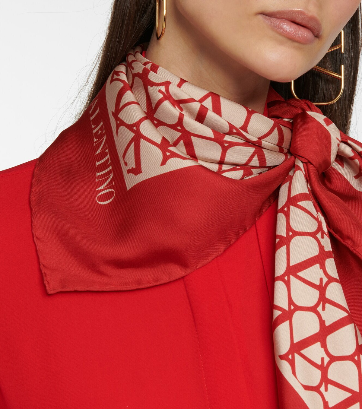 VALENTINO正規品/送料/関税込み Silk scarf Valentino Toile Iconographe silk twill scarf Valentino