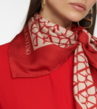 Valentino Toile Iconographe silk twill scarf