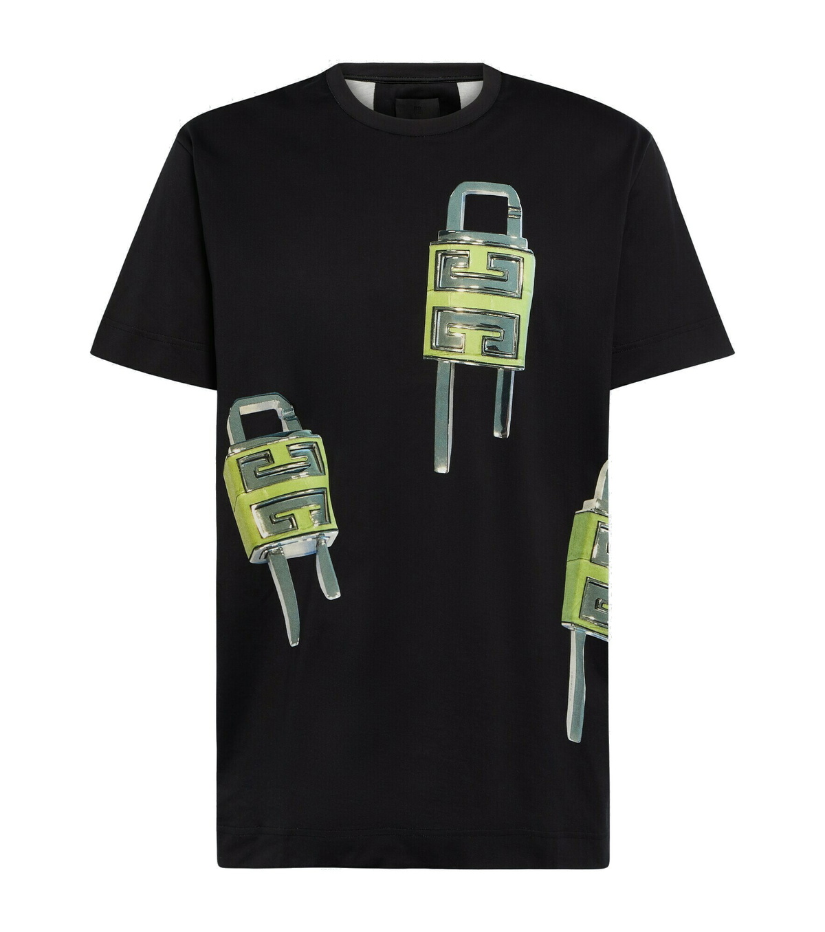 Givenchy - 4G Padlock printed cotton T-shirt Givenchy