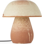 Nicholas Bijan Pourfard SSENSE Exclusive Red & Beige Mushroom Lamp