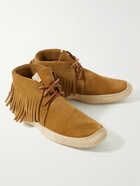 Visvim - Kuiva Shaman-Folk Fringed Suede Sneakers - Brown