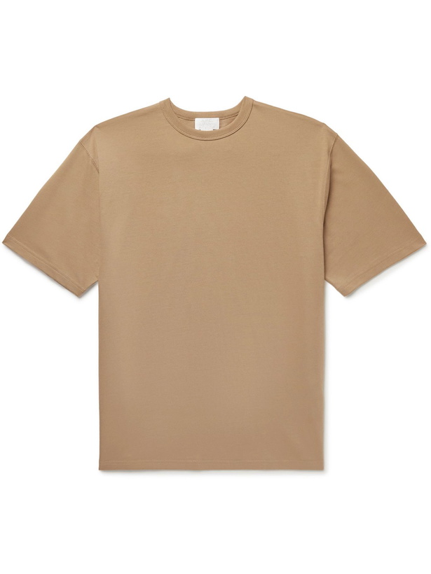 Photo: A.P.C. - Suzanne Koller Owen Embroidered Cotton-Jersey T-Shirt - Brown