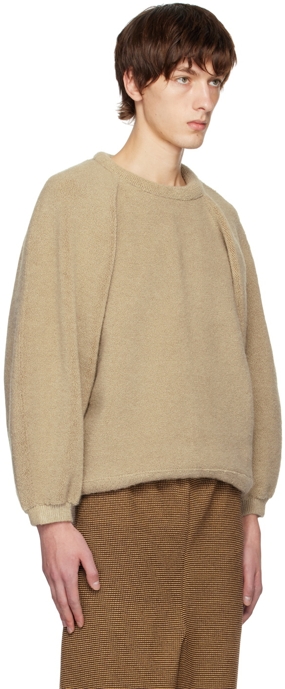 Isa Boulder SSENSE Exclusive Beige Towel Sweatshirt