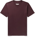 Maison Margiela - Garment-Dyed Cotton-Jersey T-Shirt - Burgundy