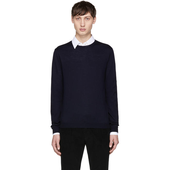 Prada Navy Crewneck Pullover Prada