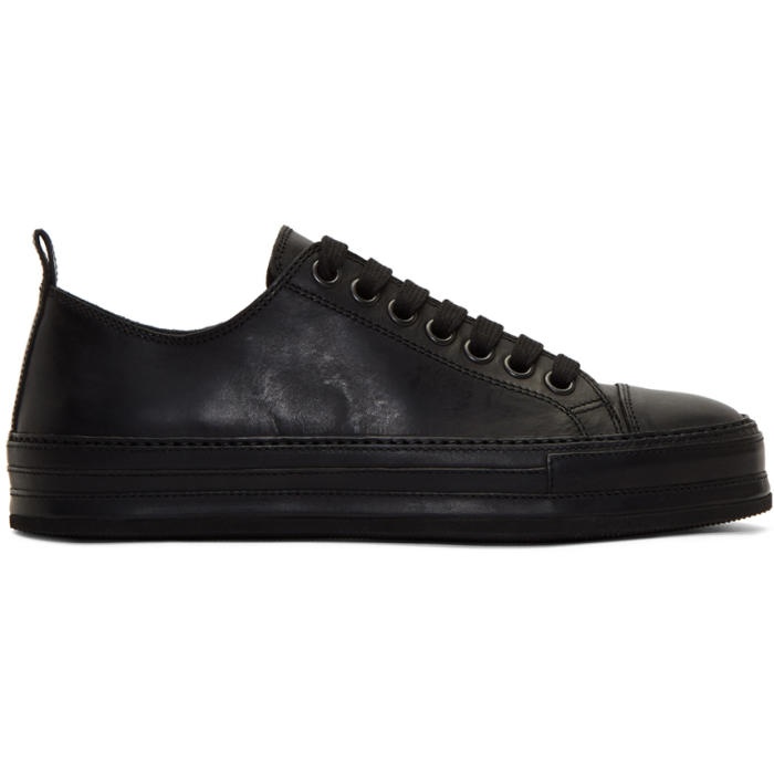 Photo: Ann Demeulemeester Black Leather Sneakers