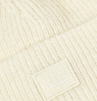 Acne Studios - Ribbed Wool-Blend Beanie - Men - White