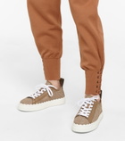 Chloe - Wool and silk-blend sweatpants