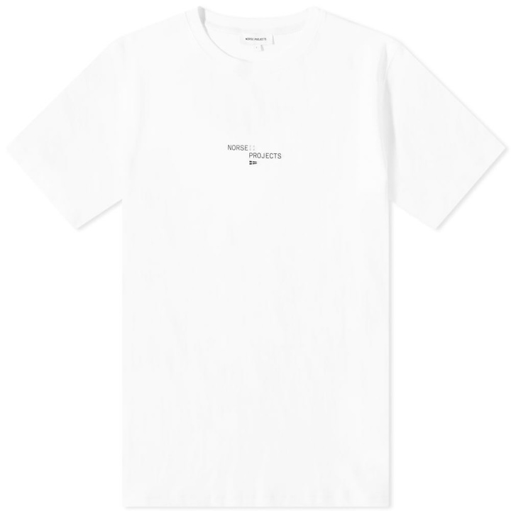 Photo: Norse Projects Men's Niels Nautical Logo T-Shirt in White