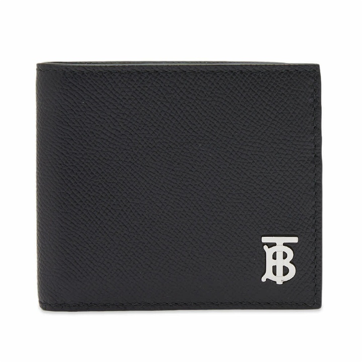 Photo: Burberry Men's Monogram Grained Leather Boll Fold Wallet in Black