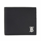 Burberry Men's Monogram Grained Leather Boll Fold Wallet in Black