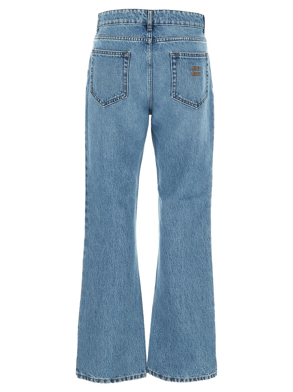 パンツ miu miu denim pants Navy Five-pocket Denim Jeans | Miu Miu