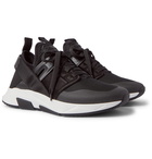 TOM FORD - Jago Neoprene, Mesh and Nylon Sneakers - Black