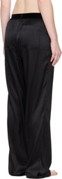 TOM FORD Black Stretch Silk Satin Lounge Pants