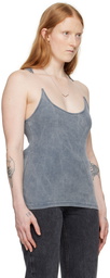 Y/Project Blue Invisible Strap Tank Top