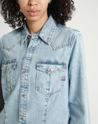 Diesel De-waves Womens Denim shirt in Blue