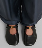 Loewe Pebble Soft leather mules