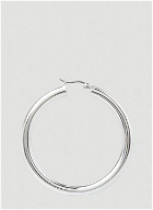Classic Thick XL Hoop Earrings in Silver