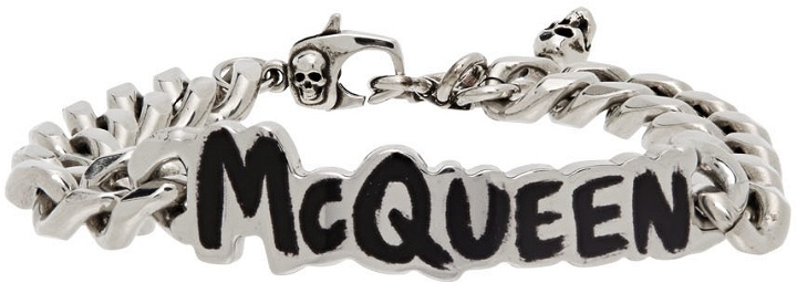 Photo: Alexander McQueen Silver Graffiti Chain Bracelet
