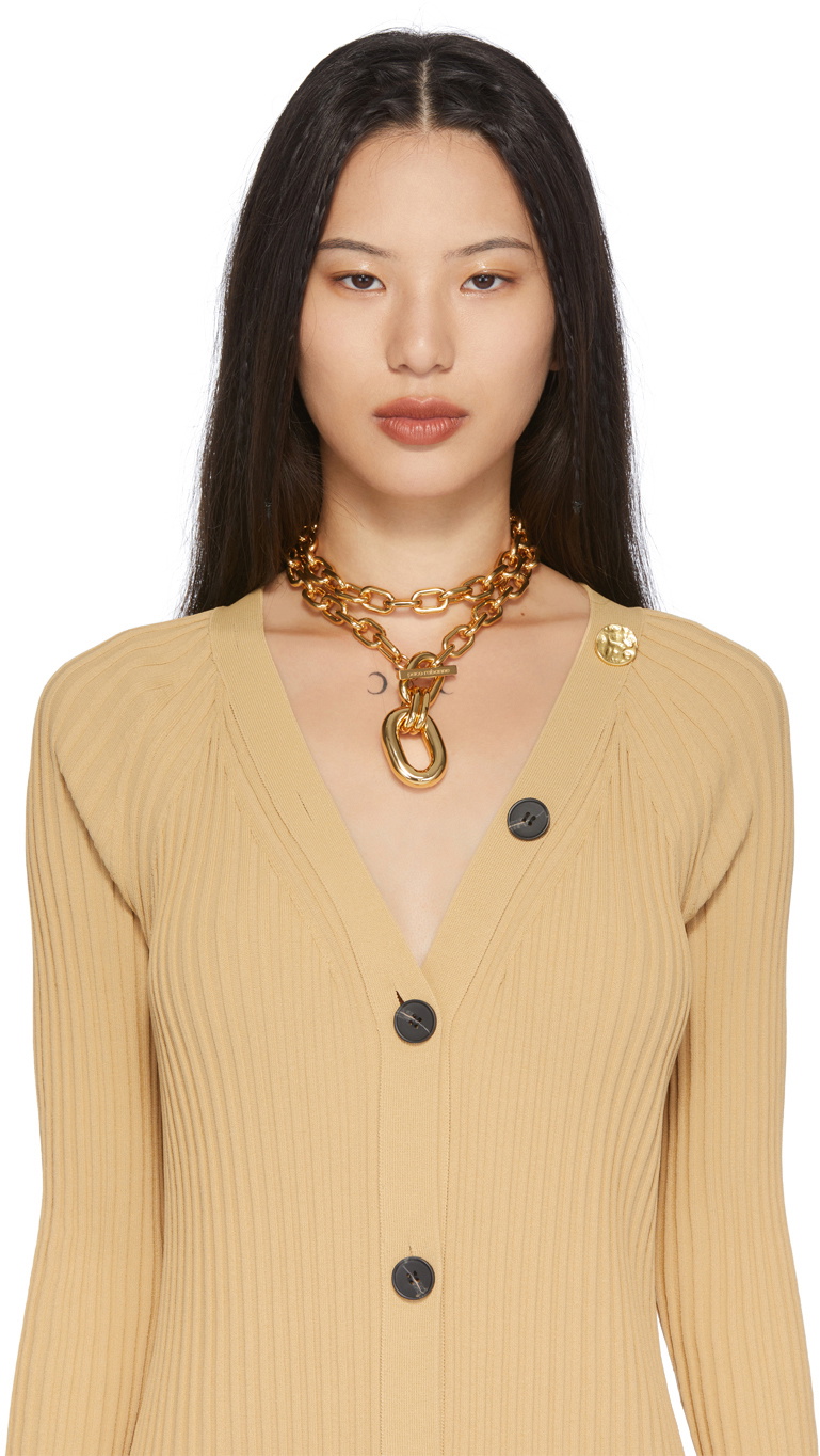 Paco Rabanne Gold XL Link Pendant Necklace Paco Rabanne