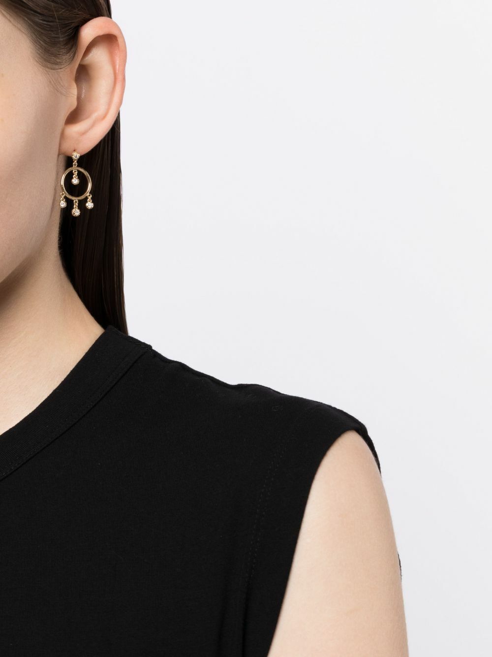 Jacquie Aiche 14K Yellow Gold Sophia Shaker Diamond Hoop Earrings