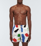 Arrels Barcelona Printed swim shorts