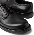 DOLCE & GABBANA - Perugino Textured-Leather Derby Shoes - Black