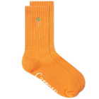 Carrots by Anwar Carrots Men's Signature Carrot Crew Sock in Orange