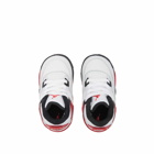 Air Jordan 4 Retro TD Sneakers in White/Fire Red