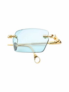 Kuboraum Maske H61 - Gold Sunglasses