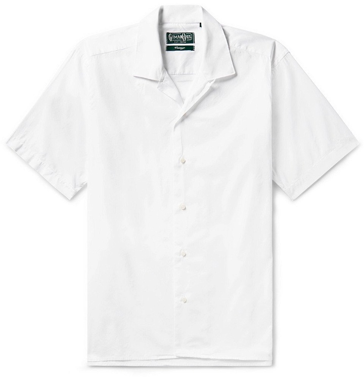 Photo: Gitman Vintage - Camp-Collar Cotton Oxford Shirt - White