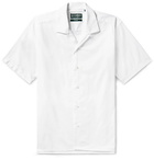 Gitman Vintage - Camp-Collar Cotton Oxford Shirt - White