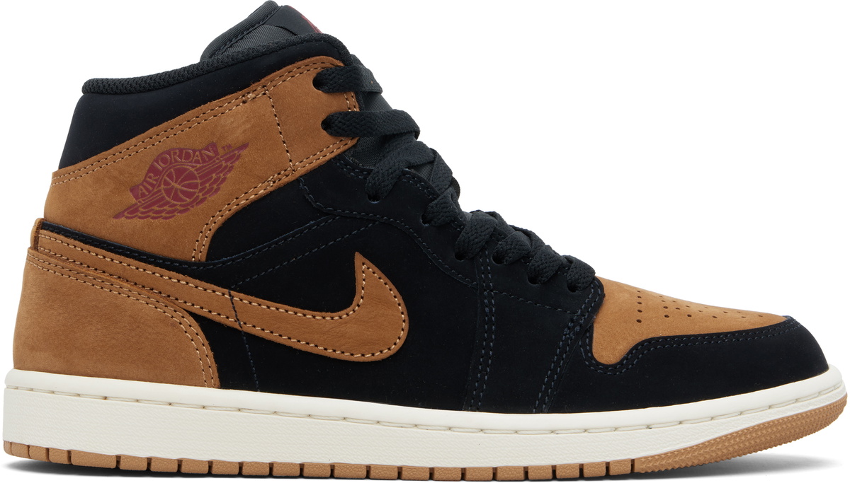 Nike Jordan Black & Tan Air Jordan 1 Mid SE Sneakers Nike 