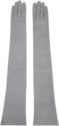 Maison Margiela Gray Nappa Long Gloves