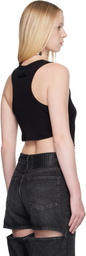 Jean Paul Gaultier Black 'The Garter Bra' Tank Top