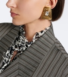 Alessandra Rich Crystal-embellished clip-on earrings