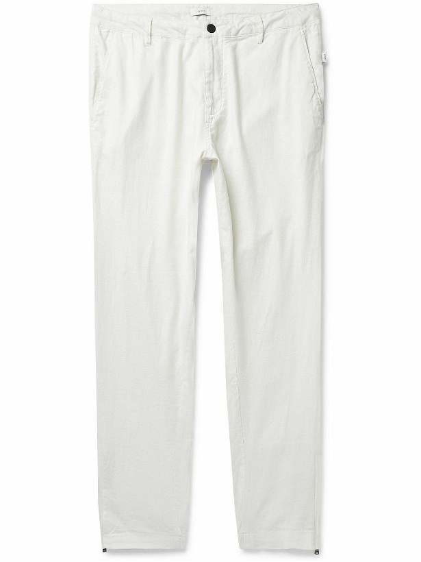 Photo: Onia - Traveler Tapered Linen-Blend Trousers - White