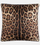 Dolce&Gabbana Casa - Leopardo Small silk twill cushion