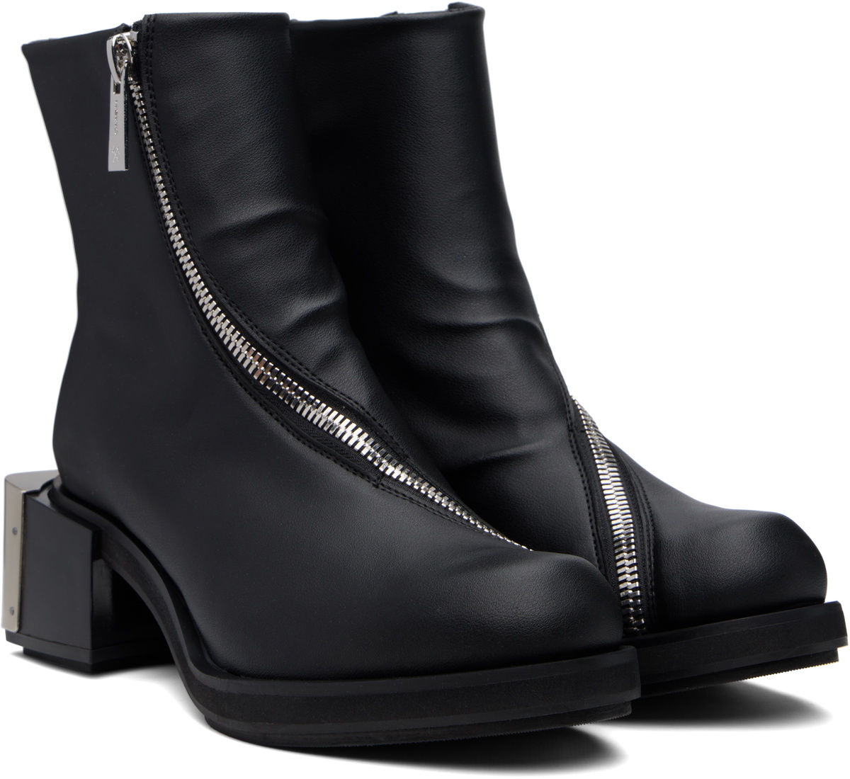 GmbH Black Ergonomic Riding Ankle Boots GmbH