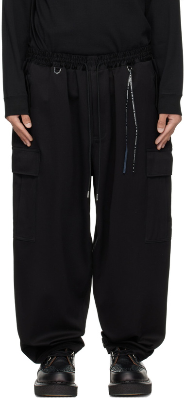 Photo: mastermind JAPAN Black Wide Cargo Pants
