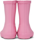 Hunter Kids Pink First Classic Little Kids Rain Boots