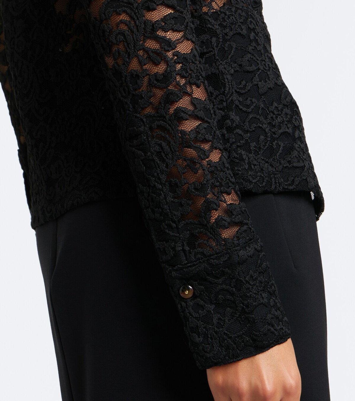 Veronica Beard Wittaker sheer lace blouse