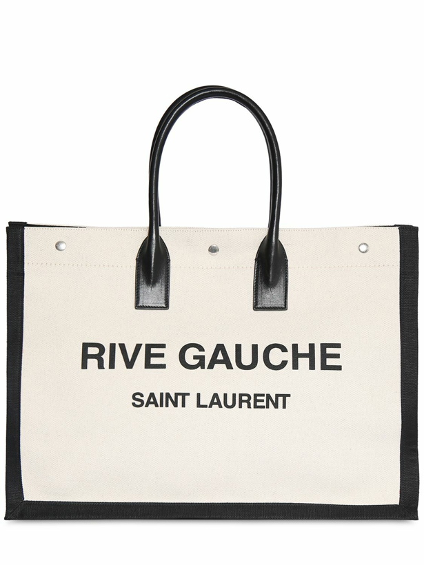 Photo: SAINT LAURENT - Rive Gauche Canvas & Leather Bag