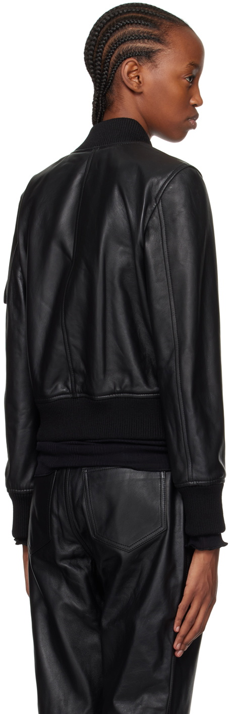 White Label Mika leather bomber jacket