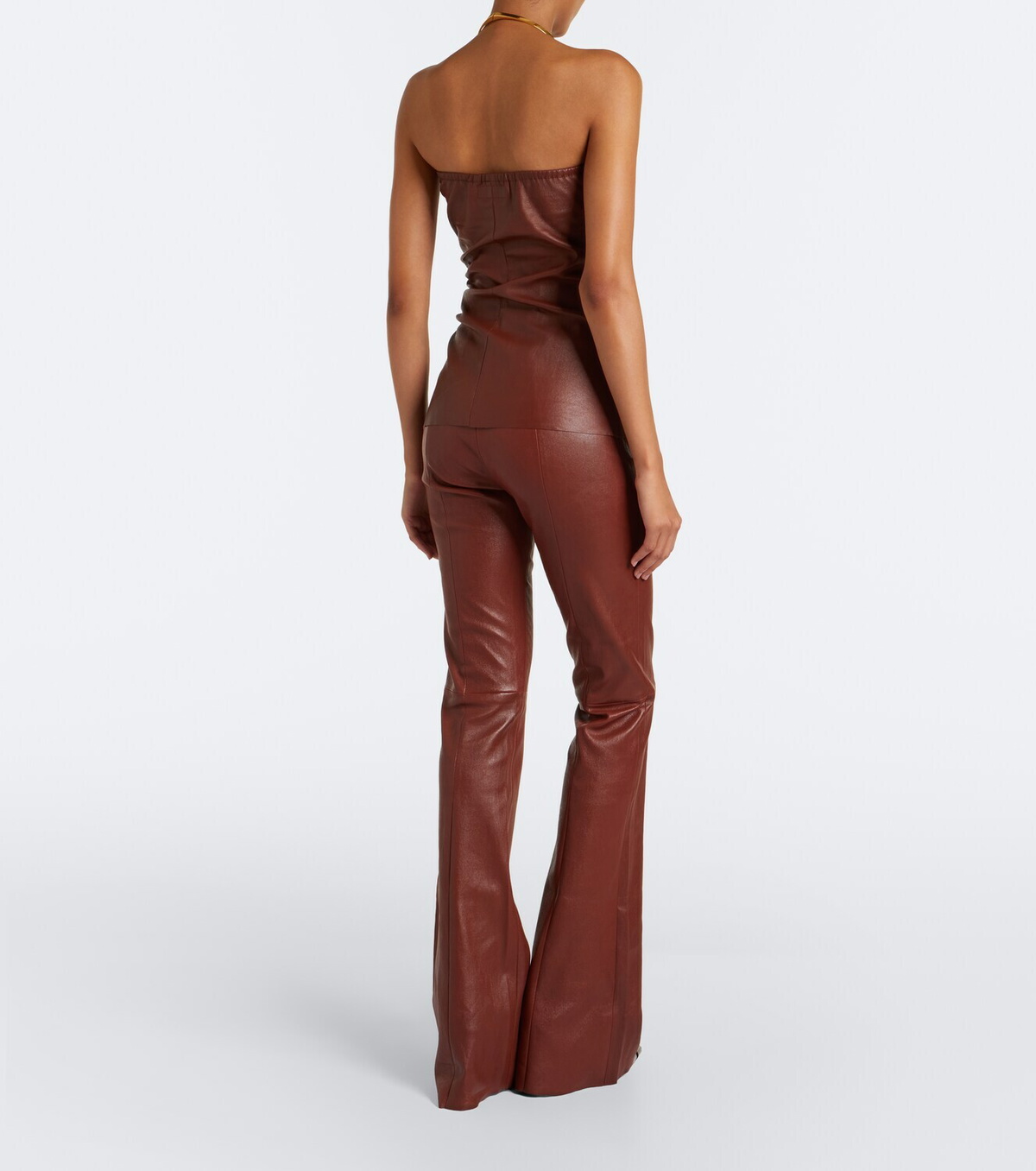 Stouls Gege leather flared pants