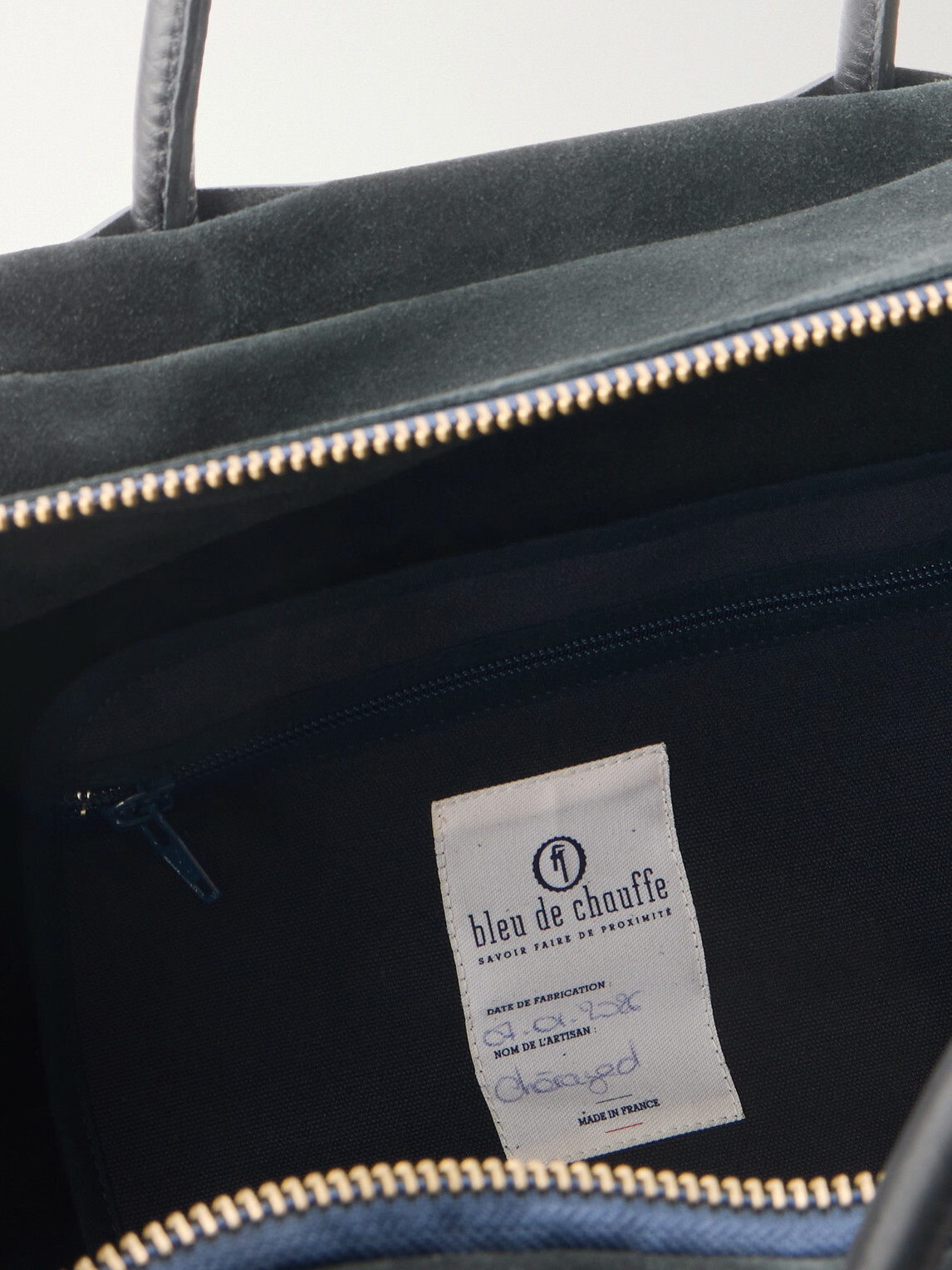 Bleu de Chauffe - Sac Voyage Leather-Trimmed Suede Weekend Bag