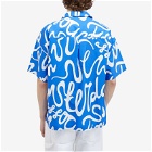 New Amsterdam Surf Association Men's Wijk Tulip Vacation Shirt in Dazzleing Blue