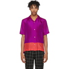 Paul Smith Purple and Red Silk Shirt