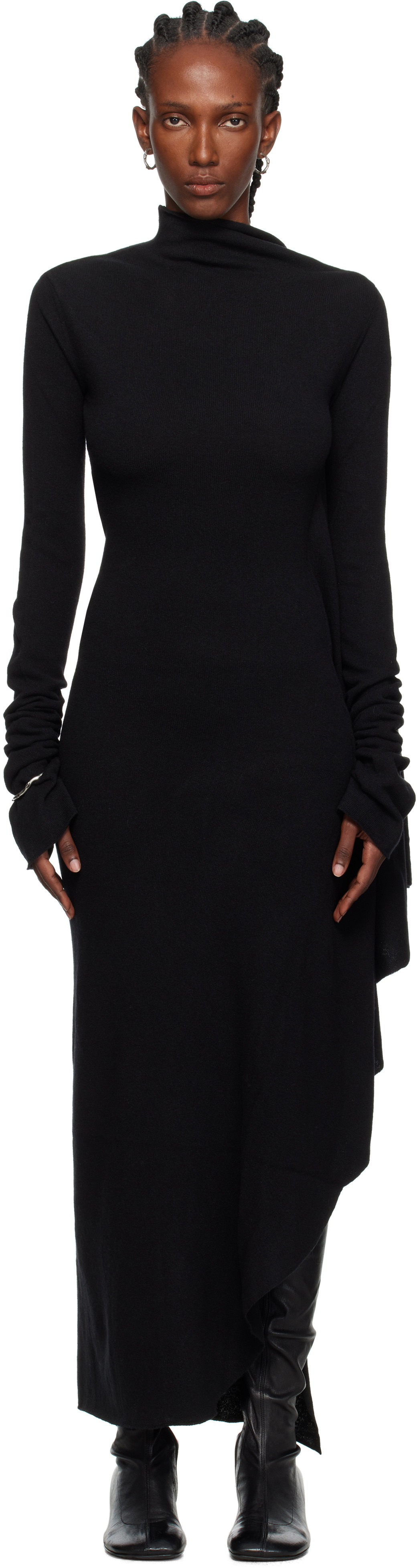 Ann Demeulemeester Black Vabu Maxi Dress